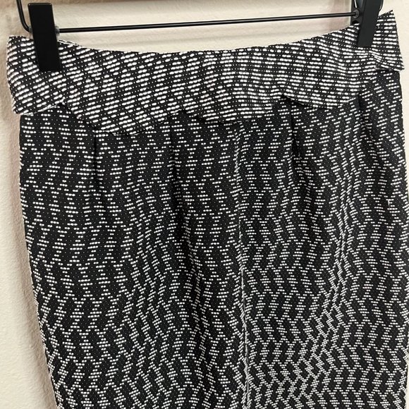 Gianni Bini Women's Black White Straight Pencil Skirt Size 4 Geometric Diamond - Picture 5 of 8